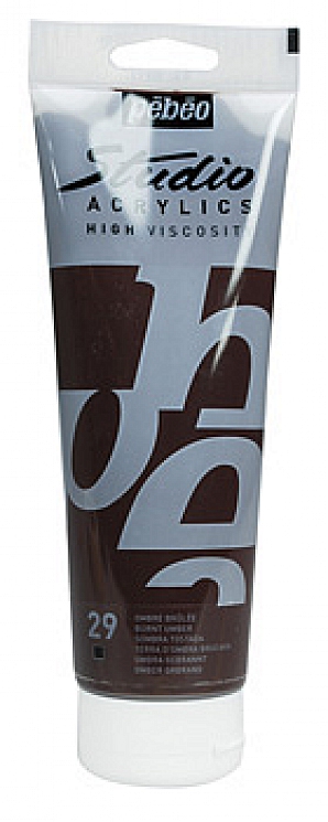 Studio Acrylic 100 ml, 29 Burnt umber