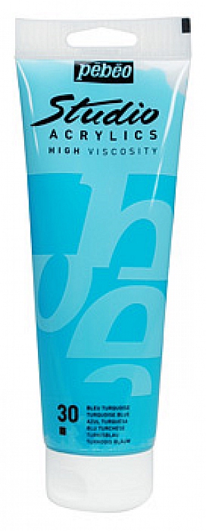 Studio Acrylic 100 ml, 30 Turquoise blue