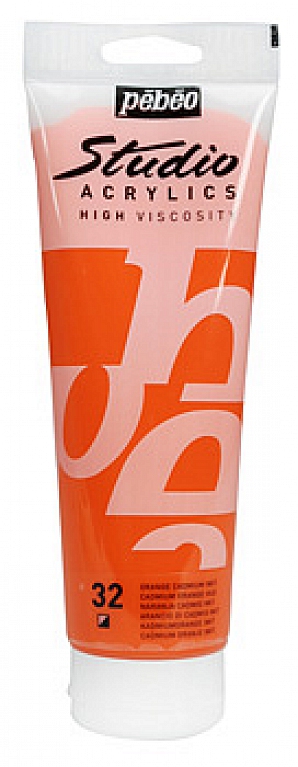 Studio Acrylic 100 ml, 32 Cadmium orange hue