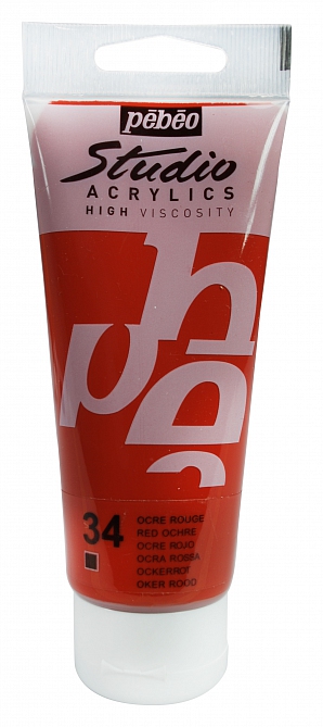Studio Acrylic 100 ml, 34 Red ochre