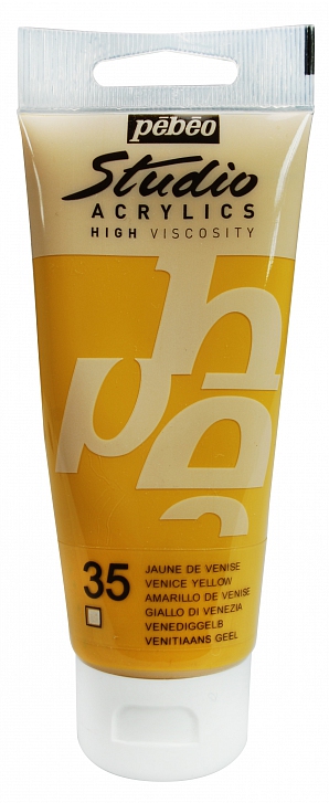Studio Acrylic 100 ml, 35 Venice yellow
