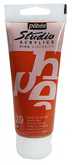 Studio Acrylic 100 ml, 39 Venice red