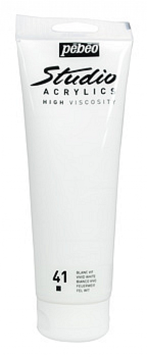 Studio Acrylic 100 ml, 41 Vivid white