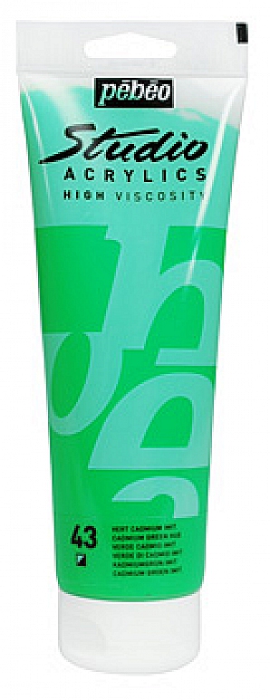 Studio Acrylic 100 ml, 43 Cadmium green hue