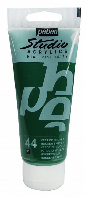 Studio Acrylic 100 ml, 44 Hooker's green