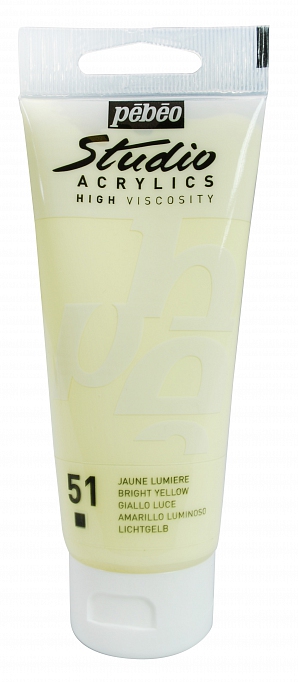 Studio Acrylic 100 ml, 51 Bright yellow