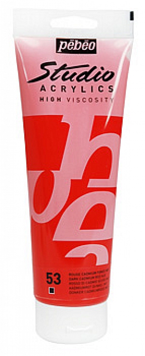 Studio Acrylic 100 ml, 53 Dark cadmium red hue
