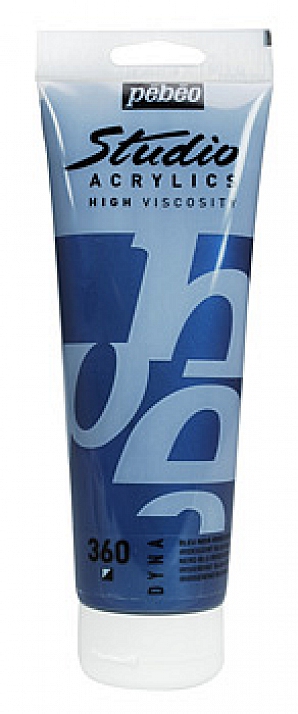 Studio Acrylic 100 ml, 360 Iridescent blue black