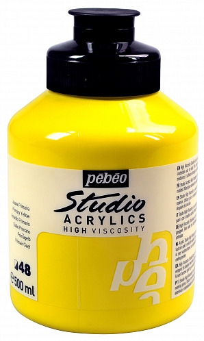 Studio Acrylic 500 ml,  Primary yellow