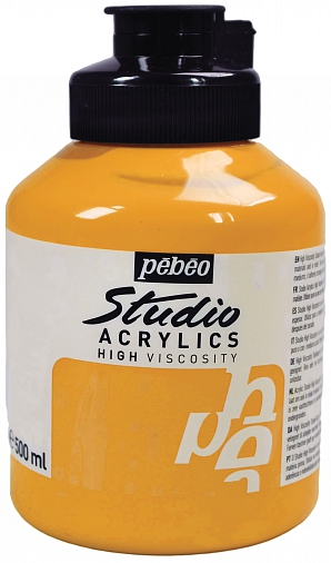 Studio Acrylic 500 ml , Medium cadmium yellow hue