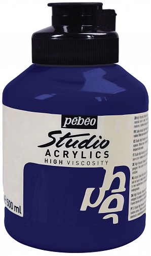Studio Acrylic 500 ml, Dark cobalt violet hue