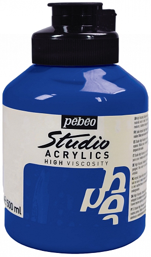 Studio Acrylic 500 ml, Primary cyan