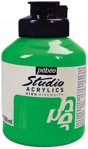 Studio Acrylic 500 ml, Cadmium green hue