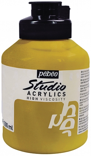 Studio Acrylic 500 ml, Iridescent gold