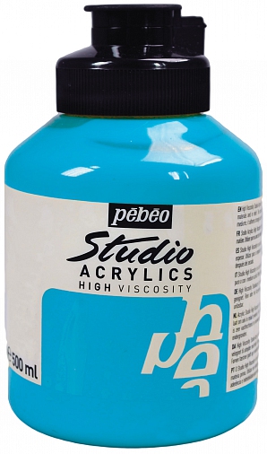 Studio Acrylic 500 ml, Turquoise blue