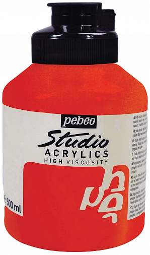 Studio Acrylic 500 ml, Iridescent orange yellow