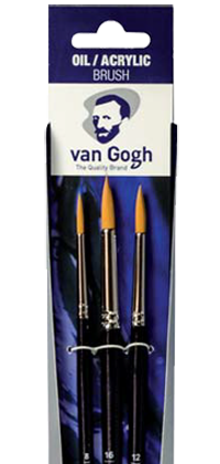 Štetce pre olej/akryl/kvaš Van Gogh 295 - set 3ks