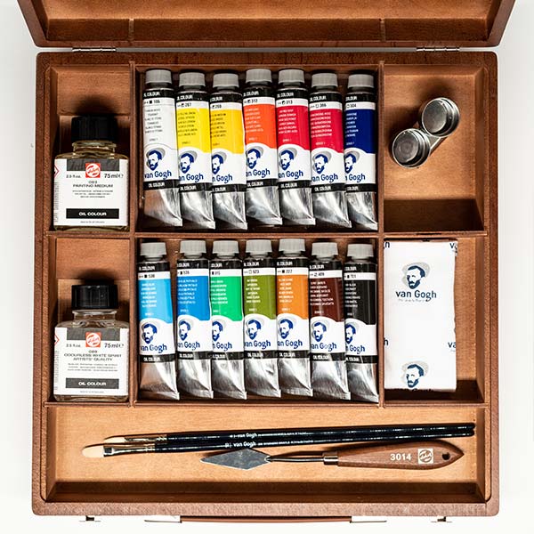 Akrylové farby Van Gogh inspiration box/14x40ml + príslušenstvo