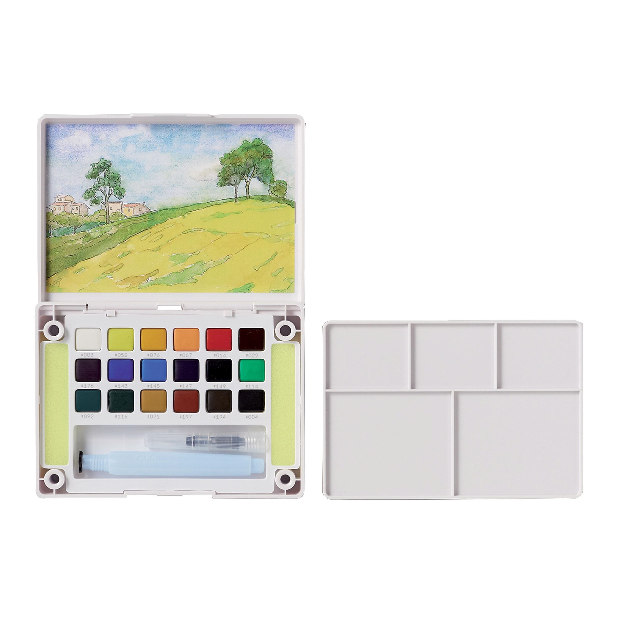 Sketch box s akvarelovými farbami Sakura Koi - 18 kusov
