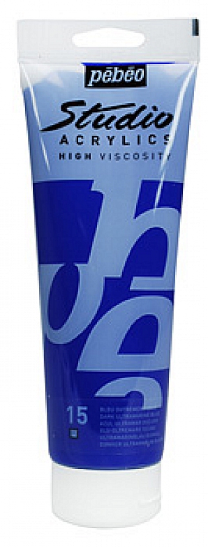 Studio Acrylic 100 ml, 15 Dark ultramarine blue