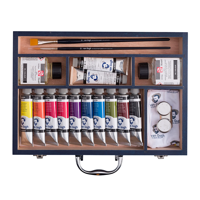 Van Gogh olejový Starter Box XL 12 x 40 ml + príslušenstvo