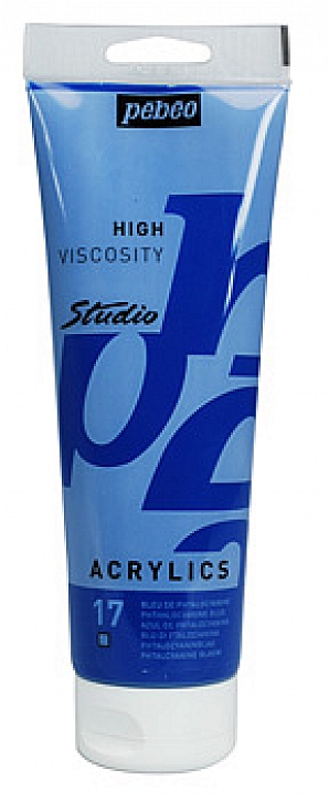 Studio Acrylic 100 ml, 17 Phthalocyanine blue