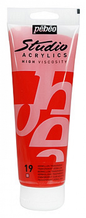 Studio Acrylic 100 ml, 19 Transparent vermilion