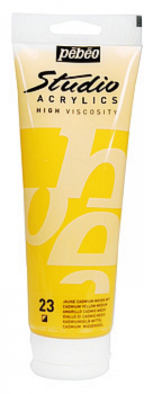 Studio Acrylic 100 ml, 23 Medium cadmium yellow hue