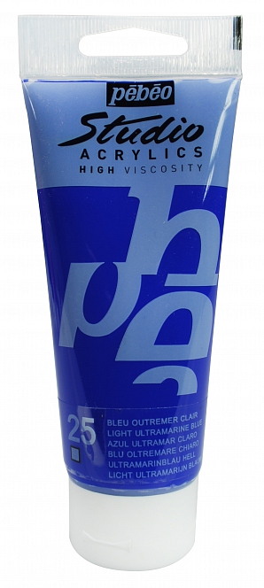 Studio Acrylic 100 ml, 25 Light ultramarine blue