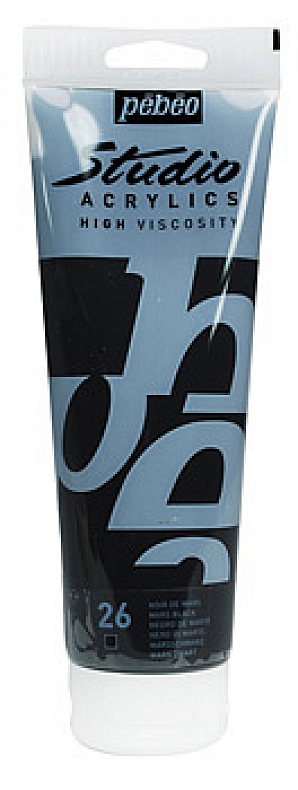 Studio Acrylic 100 ml, 26 Mars black