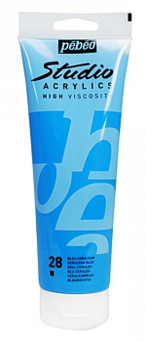 Studio Acrylic 100 ml, 28 erulean blue