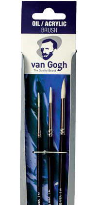 Štetce pre olej/akryl/kvaš Van Gogh 211 - set 3ks