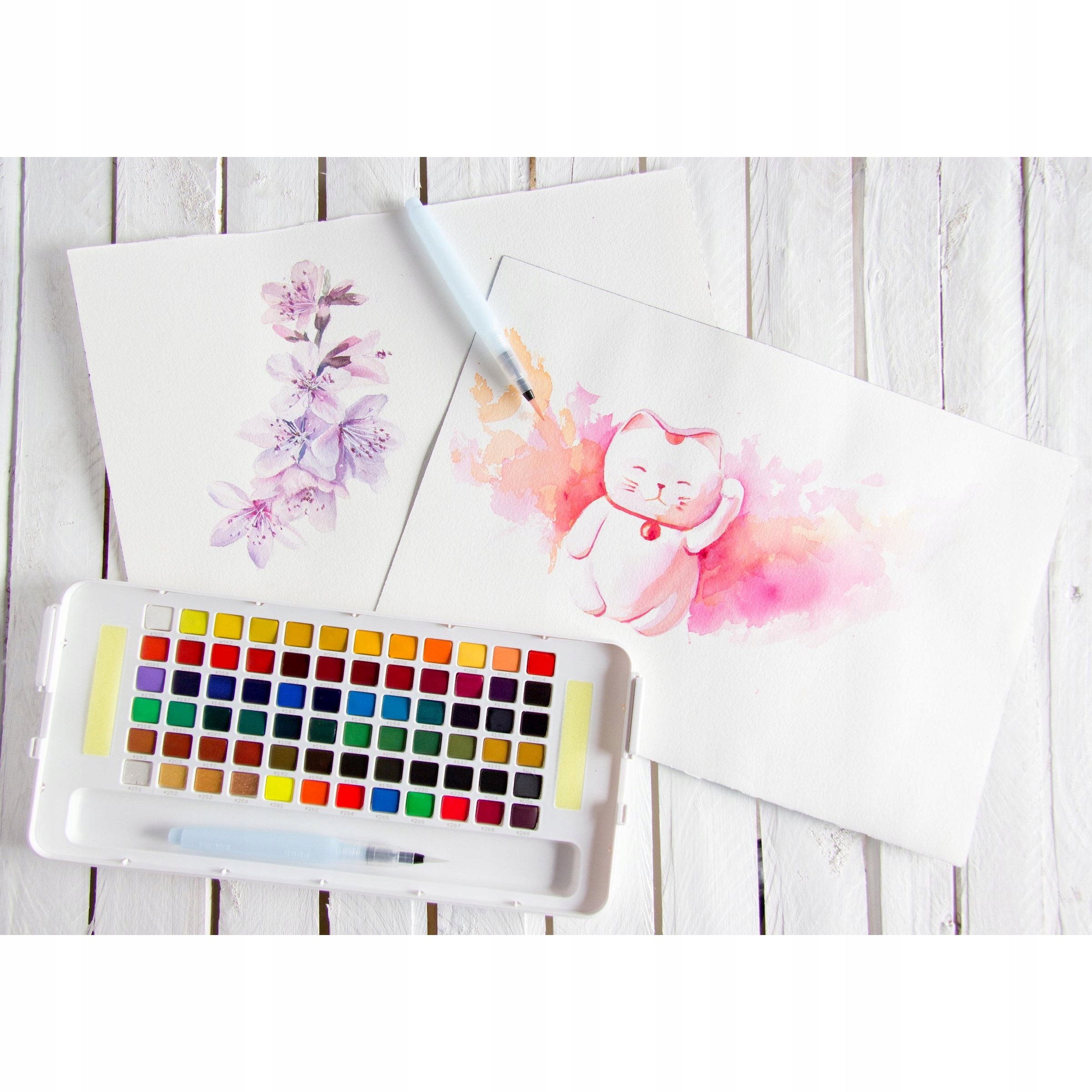 Akvarelové farby Sakura Koi Studio Set - 72 ks