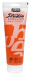 Studio Acrylic 100 ml, 32 Cadmium orange hue