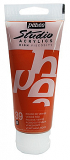 Studio Acrylic 100 ml, 39 Venice red