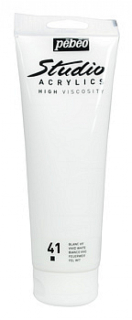 Studio Acrylic 100 ml, 41 Vivid white