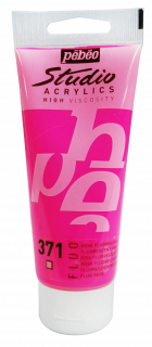 Studio Acrylic 100 ml, 371 Fluorescent pink