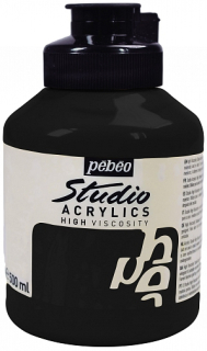 Studio Acrylic 500 ml, Mars black