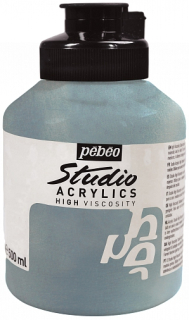 Studio Acrylic 500 ml, Iridescent silver
