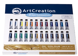 Olejové farby ArtCreation Expression - sada 24 x 12 ml