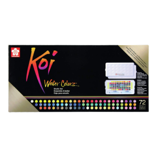 Akvarelové farby Sakura Koi Studio Set - 72 ks