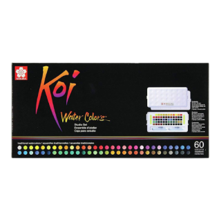 Akvarelové farby Sakura Koi Studio Set - 60 ks